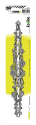 Carabelle studio - SED0013 - Kantstämpel Barock Fantasy Mönster Gummi Vit/Transparent 31 x 6 x 1,5 cm