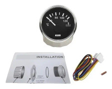 Marin Auto Motor Vattentemperaturmätare, 40-120℃ Omfång, Röd Gul Bakgrundsbelysning, BS