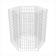 vidaXL Hexagonal planteringsgabion upphöjd 100x90x100 cm