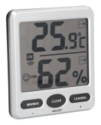 SALUTUYA Trådlös termometer Hygrometer Trådlös termometer och hygrometer, Digital temperaturövervakning Trädgårdsregnmätare