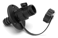 T-h Marine Wash Down Beslag Off Valve Svart