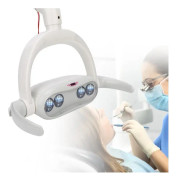 SALALIS LED Oral Light Justerbar LED Dental Kall Light, Dental Hygiene Kirurgisk Oral Light 22mm/0.9in