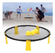 Mini Beachvolleyboll Spike Ball Playset, Spike Battle Ball lekset med uppblåsare för fritidsunderhållning Fitness Party