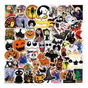 IC 50 Halloween Fright Night Pumpa Fladdermus Spöke Tecknad Graffiti Vattentäta DIY-klistermärken