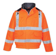 Portwest Bizflame Anti-Static High Visibility Regnjacka - Gul 4XL