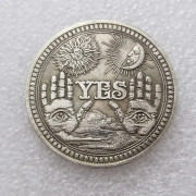10-pack Ja Nej Utmaningsmynt Beslutsfattare Mynt Vänlighet Mynt Samlares Medaljong Souvenir Spådom Slant Mynt Lyckliga Metallmynt