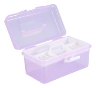 SALALIS Nail Storage Box - Multifunktionell - Lila S/M/L - För Nail Art och Makeup
