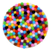 Pompoms - Regnbåge -10 mm - 1000 st