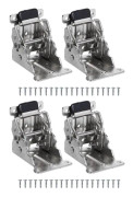 Hylla Konsoler Heavy Duty 4PCS 90 Grader Självlåsande Fällbart gångjärn 90 Grader Självlåsande gångjärnsfäste Självlåsande gångjärn Fällbara bordsben