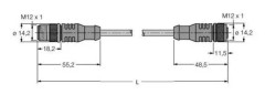 Turck 6915660 Sensor-, ställdon-stik, 1 st