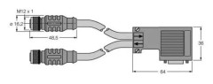 Turck 6604661 Sensor-, ställdon-stik, 1 st