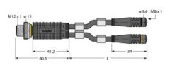 Turck 6628180 Sensor-/aktuatorfördelare ARC-adapter 5 m 1 stk