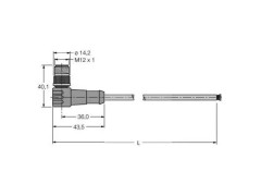Turck 6931133 Sensor-, ställdon-stik, 1 st