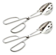 2-PACK Serveringsänger för Bufféfest Catering. Tjocka Matserveringsänger Sallad / Tårta / Bröd Tänger Köksänger,
