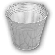 Set med 4 produkter. Förzinkad hink 5L