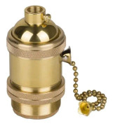 Vintage E27-sockel glödlampshållare lampfot med strömbrytare