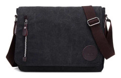 Canvas Laptop Messenger Bag, Tillgänglig för arbetsframträdanden