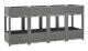Upphöjd säng 160x40x71 cm Polypropen - SALALIS - SH065418