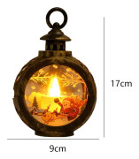 Dekorationer Jullyktor Snow Globe Crystal Sparkle