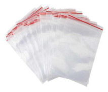 100-Pack 7x10cm Ziplock Blixtlåspåsar Zip Lock Påsar transparent