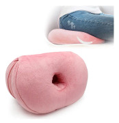 Multifunctional Dual Comfort Memory Foam Seat Hip Lift Seat Beautiful Butt Latex Cushion(Pink)