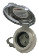 Marinco Strömingång 30a 125v 3c Silver