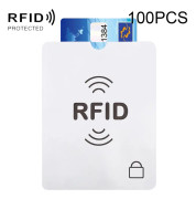 100pcs Aluminum Foil Anti Theft RFID Blocking Sleeve Passport Passbook Protector, Size: 13.5*10.5cm