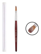 Red Wood Handle Kolinsky Hair Nail Art Brush No. 12