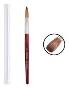 Red Wood Handle Kolinsky Hair Nail Art Brush No. 20