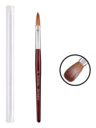 Red Wood Handle Kolinsky Hair Nail Art Brush No. 14