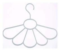 1 st Scarfhängare Organizer, Blombladsformad Scarfhållare med 5 Blomblad för Sjal, Scarfs, Slipsar, Bälten, Andra Tillbehör