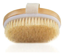 Wet and Dry Body Brush Exfoliator - Mjuk borstborste exfolierar naturligt död hud, slätar ut celluliter, saktar ner åldrandet