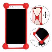 Coque Bumper - PH26 - Meizu 18x - Stötabsorberande - Silikon - Röd