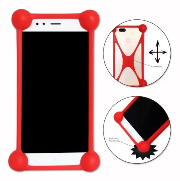 Coque Bumper - PH26 - Oppo K10 Pro - Stötabsorberande - Silikon - Röd