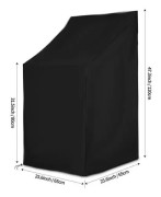 Stapelbara trädgårdsstolar trädgård och balkong (65 x 65 x 80/120 cm)