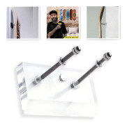 Skateboard Väggmonterad Däck Display Lyx Skateboard Förvaring Ho Transparent