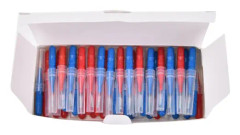 IC 100X engångs tandtrådshuvuden Hygien Dental Plast Interdental blå & röd 100 st