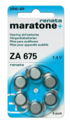 6 st Renata ZA675 zink-luft 1,4V 650 mAh knappcellsbatterier