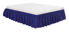 15'' Släpp Elastisk Polyester Sängkjol Volang Lätt Passform Spridning