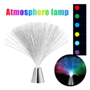 LED flerfärgad fiberoptisk fontän nattlampa juldekoration
