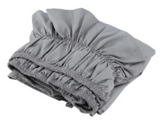 Elastisk volangsydd sängkjol i polyester, enkel att sätta på