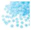 1000 st snöflingor konfetti dekorationer för jul vinter