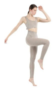 Yoga Set Dam Gym Kläder Kvinnlig Hög Midja Yoga Byxor Träningsdräkt Dam Fitness Kläder