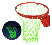 Basketbollnät som lyser i mörkret, basketbollnät som lyser i mörkret för utomhussporter, basketbollnät, hållbart nylonnät, basketbollkorgkomponenter