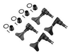 2L2R Fishtail-formad knappförseglad stämskruvar för basgitarr (svart)