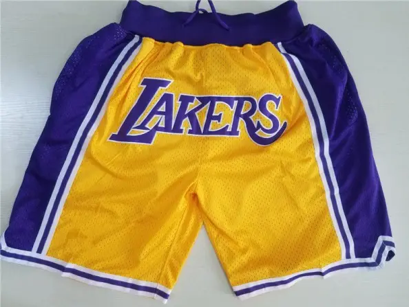 Sportfantast herr Basket City Player Present med ficka Mesh Shorts Casual Quick Dry Shorts gul—XL