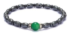 2-Pack Anti-Angst Magnetic Anklet Obsidian Chakra Anklet