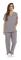 Dam Scrub Set Sex Pocket Medicinska Scrubbar (V-hals med Cargo