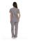Dam Scrub Set Sex Pocket Medicinska Scrubbar (V-hals med Cargo