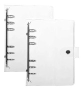 2-pack A5/A6 pärmomslag, pärmjournal pärmregnbåge